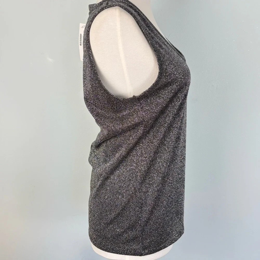 Sparkly Silver Sleeveless Top - Picture 6 of 9